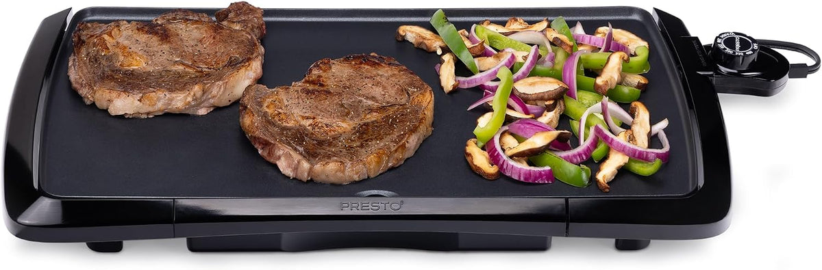 PRESTO 20-Inch Cool Touch Electric Griddle – 1500W – Black – Local Pickup