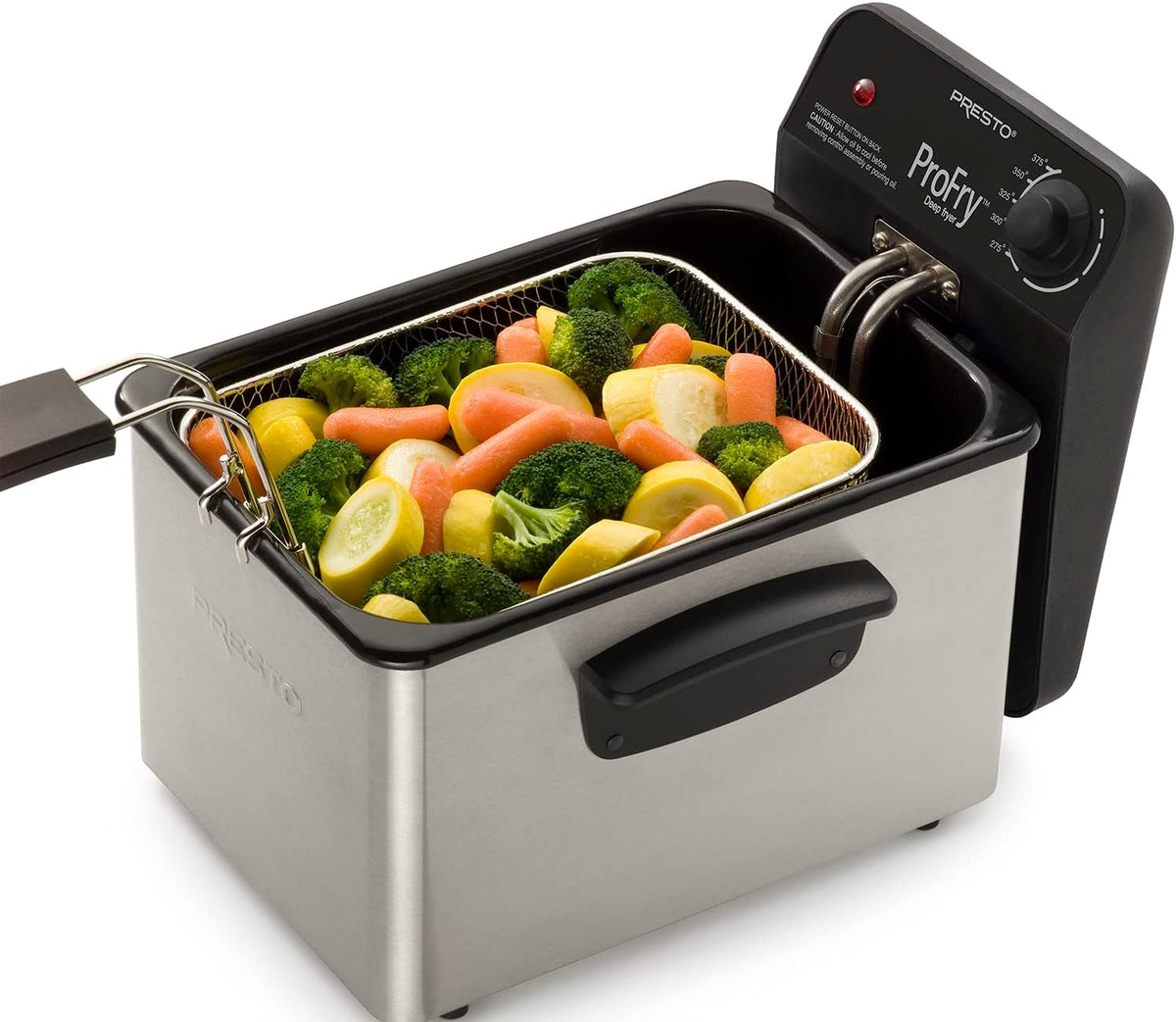 NEW Presto ProFry 8-Cup Stainless Steel Deep Fryer – 1800W Immersion Element