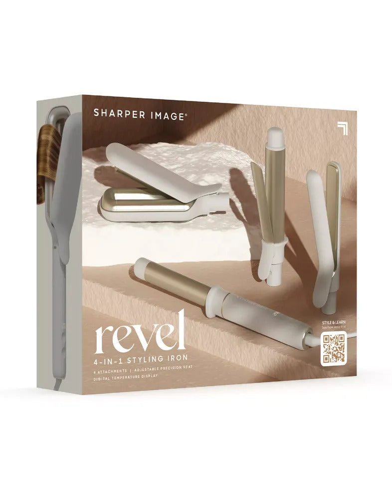 Sharper Image Revel 4-in-1 Hair Styling Iron – Brand New