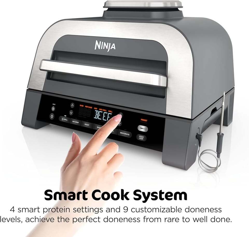 Ninja Foodi Smart XL Indoor Grill & Air Fryer DG551 – Brand New