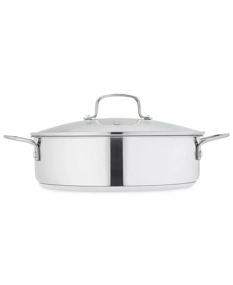 5QT Stainless Steel Saute Pan w/ Lid – Induction ReadyThe Cellar