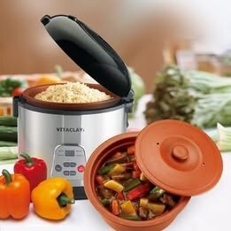 VitaClay 2-in-1 Clay Rice & Slow Cooker 3.2QT – Like New