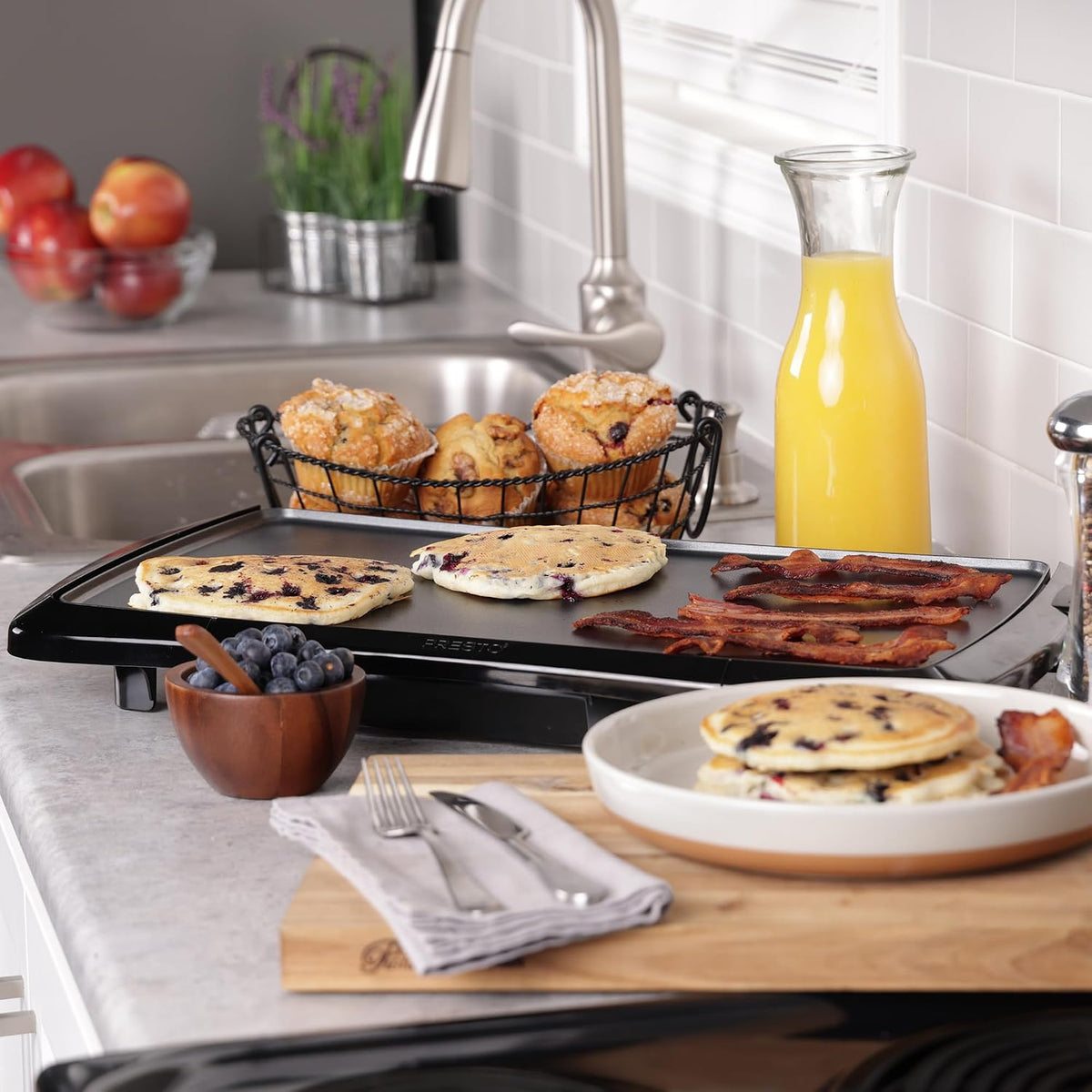 NEW Presto 20" Cool-Touch Electric Griddle – Ceramic Nonstick – Family Size