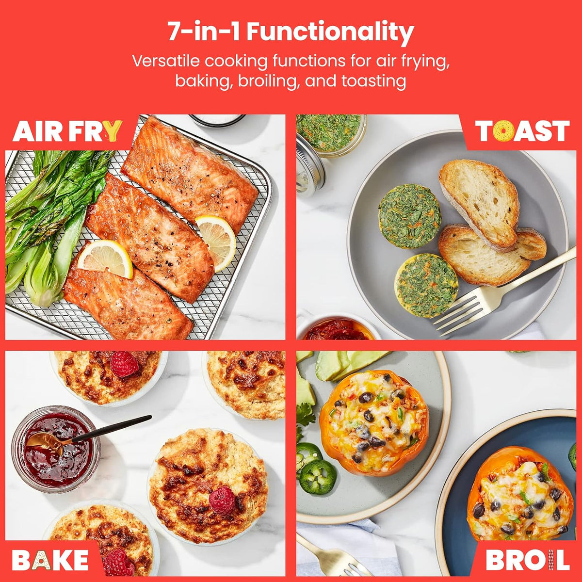 Chefman Toast-Air XL 20L Air Fryer Toaster Oven – 7 Cooking Functions – Local Pickup