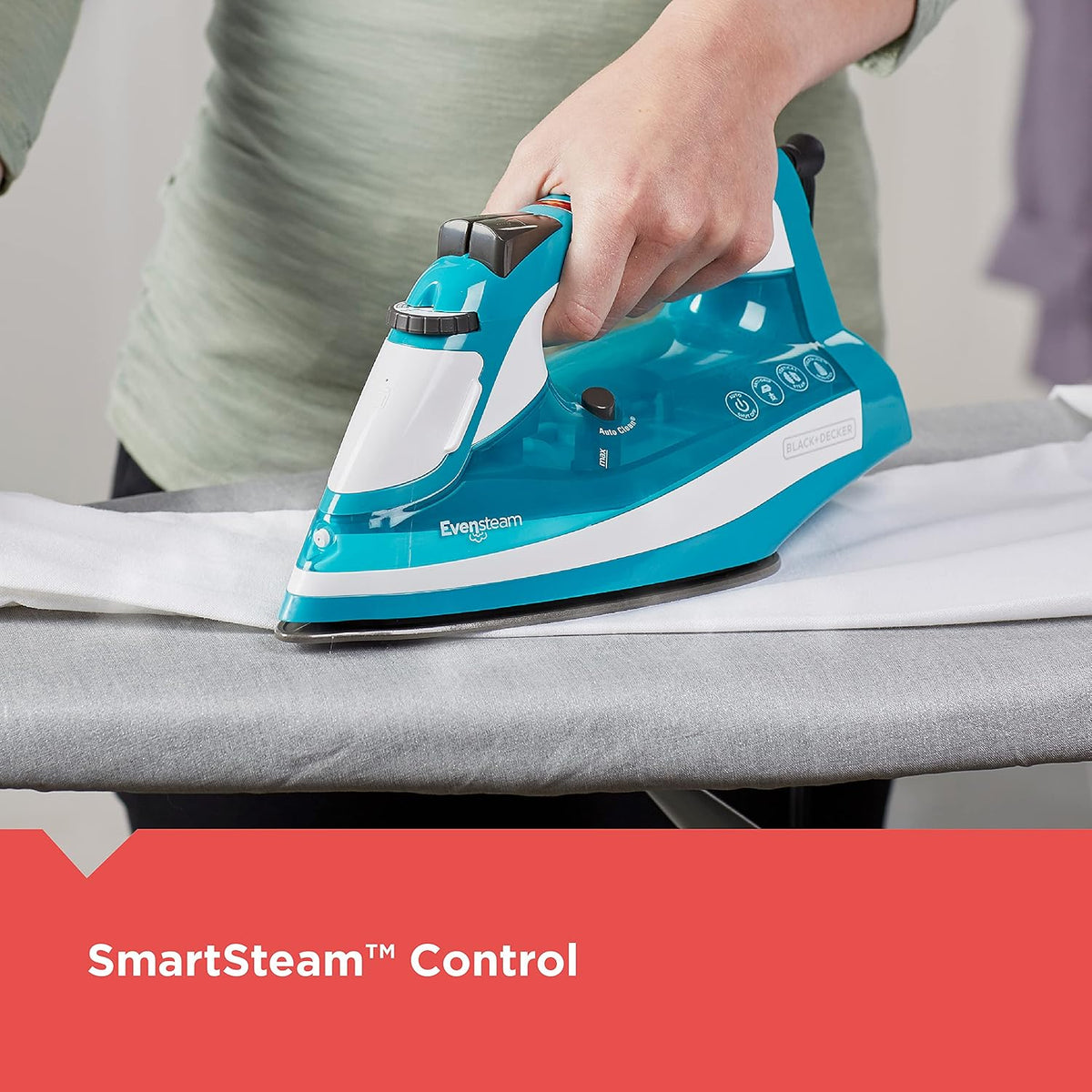 BLACK+DECKER One Step 1200W Steam Iron – Stainless Steel Soleplate – Local Pickup