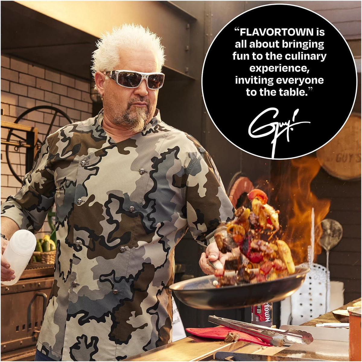 NEW Guy Fieri Flavortown 10-Piece Nonstick Cookware Set – Laser Titanium