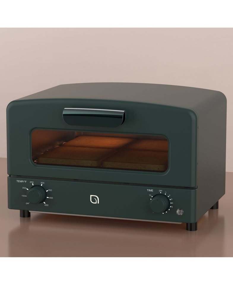 Compact Toaster Oven – 4 Slice Countertop Oven