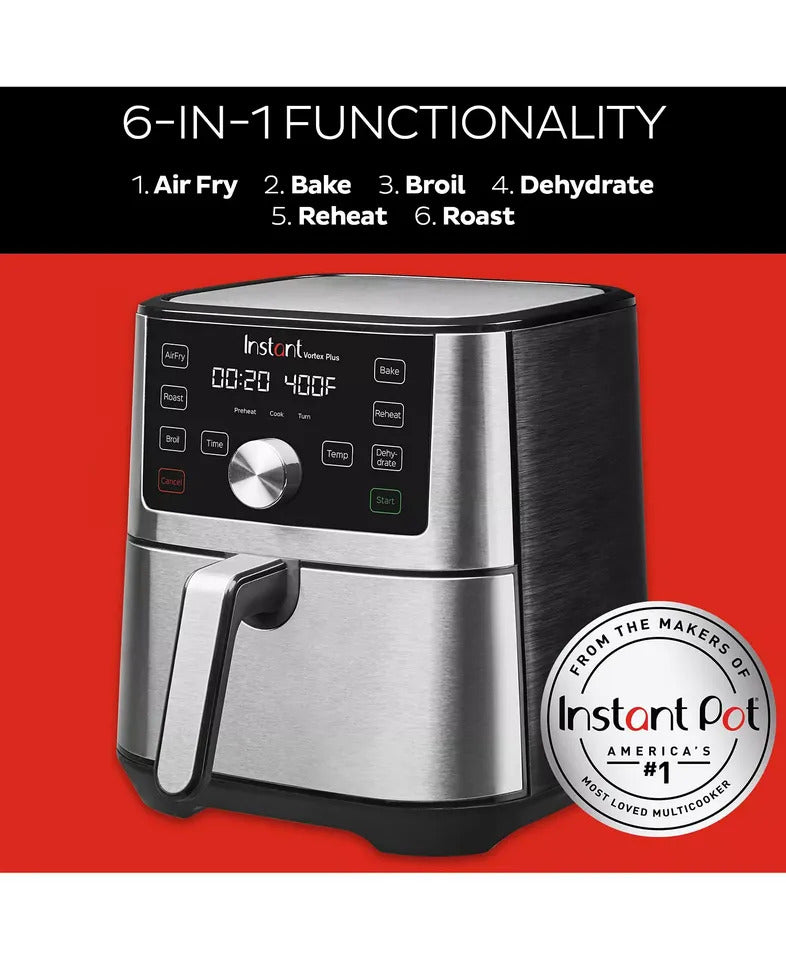 NEW Instant Pot Vortex Plus 4QT 6-in-1 Air Fryer – EvenCrispTM Technology