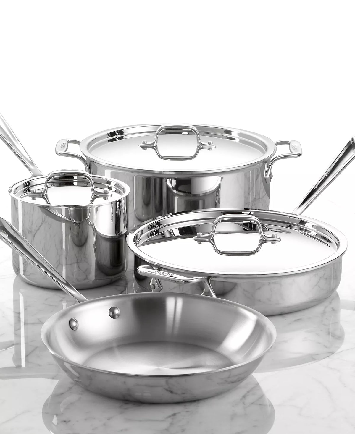 All-Clad D3 Stainless Steel 7-Piece Cookware Set – FLOOR DISPLAY / UNUSED LOCAL PICK UP