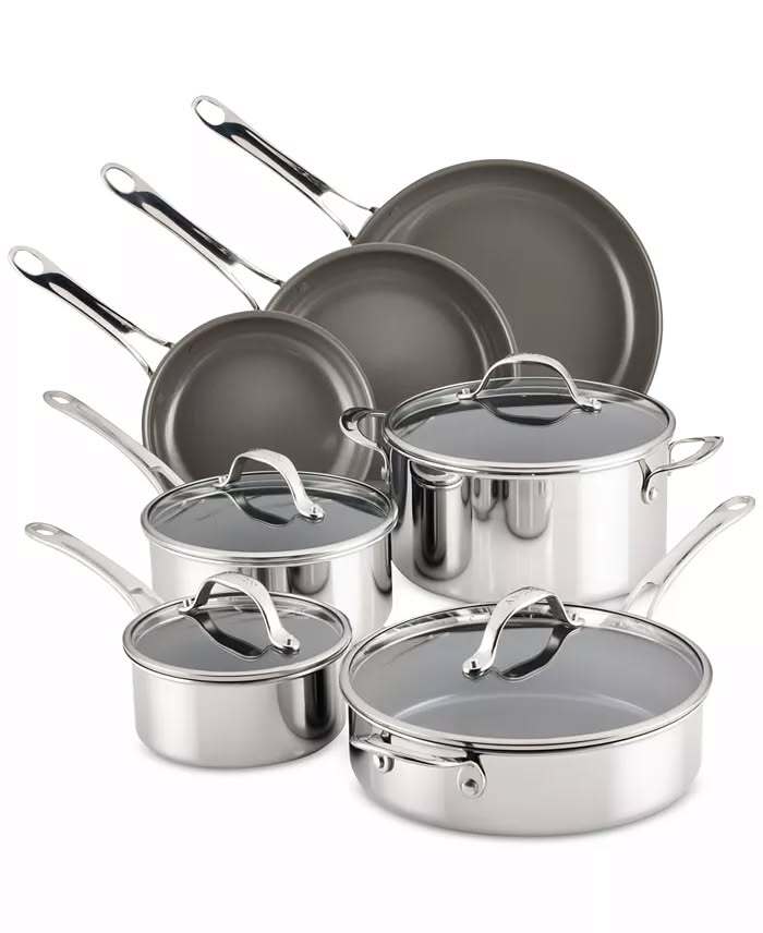 Anolon 11-Piece Ceramic Nonstick Cookware Set – Induction Ready