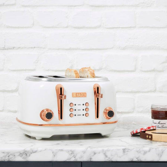 NEW Haden Heritage 4-Slice Retro Toaster – Extra-Wide Slots