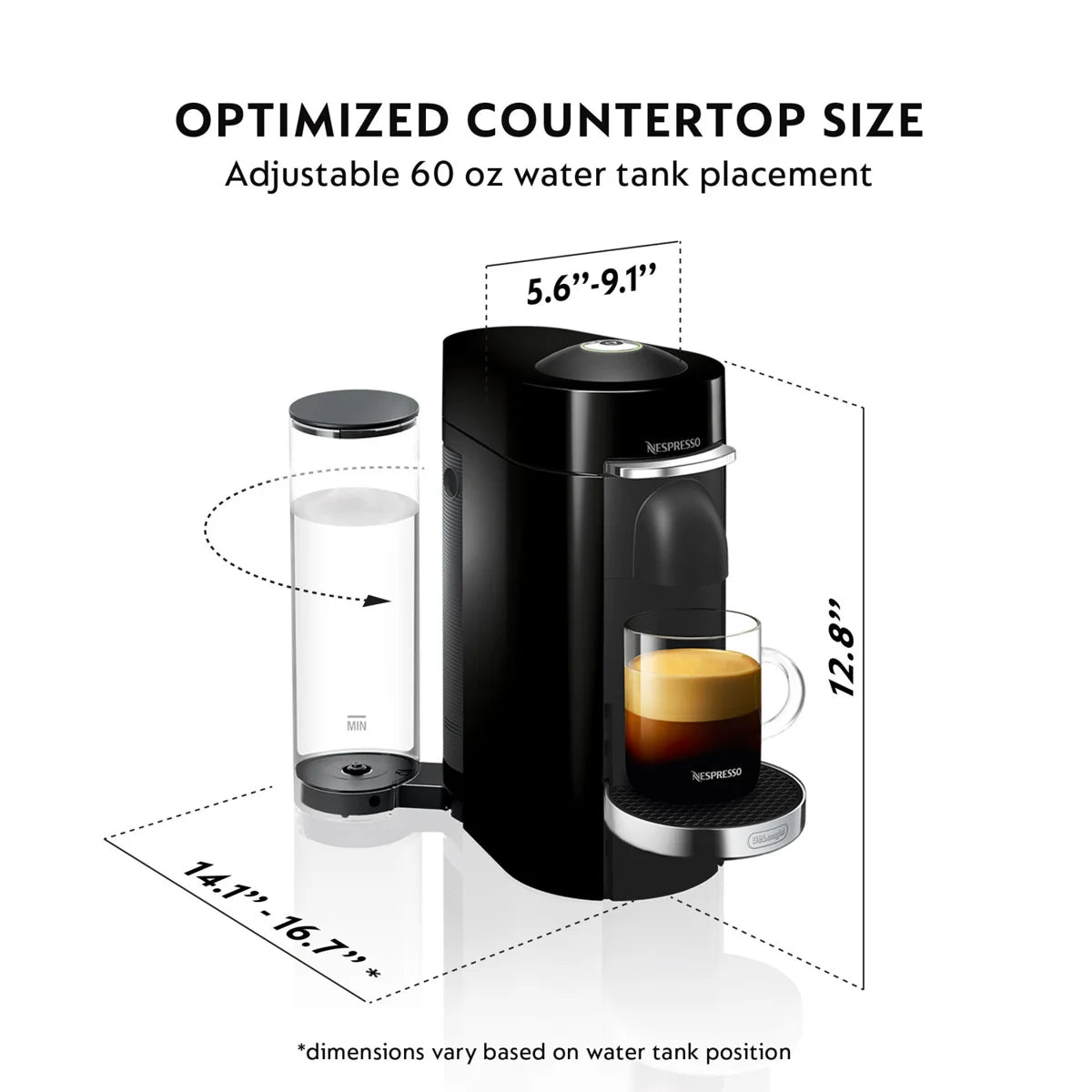 OPEN BOX Nespresso VertuoPlus Deluxe Coffee & Espresso Machine + Aeroccino 3 – Local Pickup