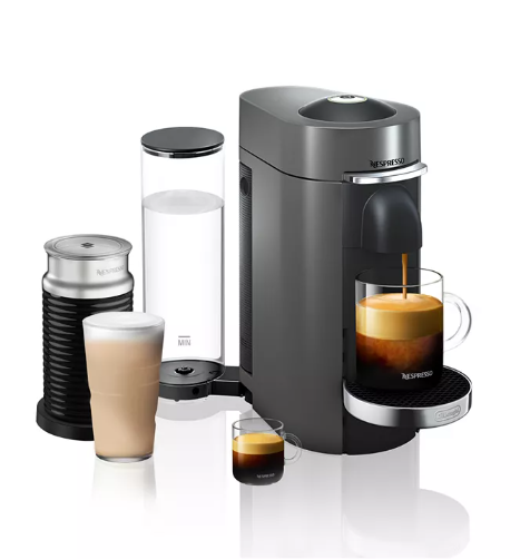 NEW Nespresso VertuoPLUS Deluxe Coffee & Espresso Machine w/ Aeroccino – Titan