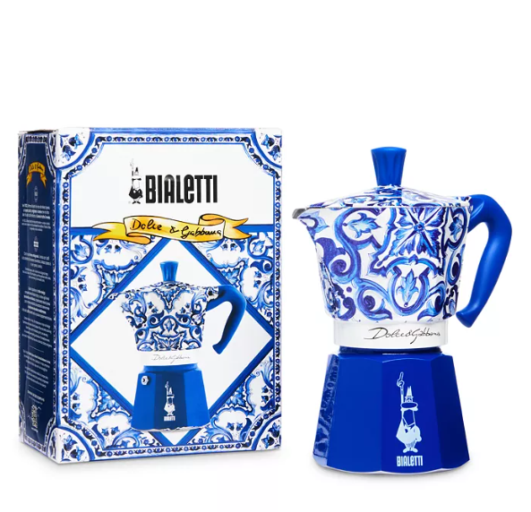 NEW Bialetti x Dolce & Gabbana Moka Express 6-Cup Coffee Maker – Made in Italy.