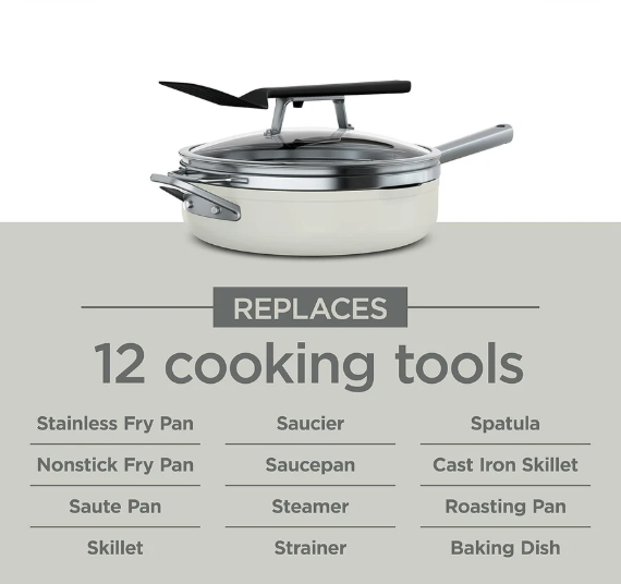 Ninja Foodi NeverStick Premium 4-Qt PossiblePan – Vanilla Bean – Local Pickup