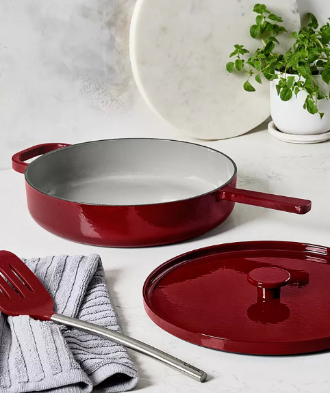 NEW The Cellar 3.5-Qt Enameled Cast Iron Braiser – Bordeaux – Local Pickup