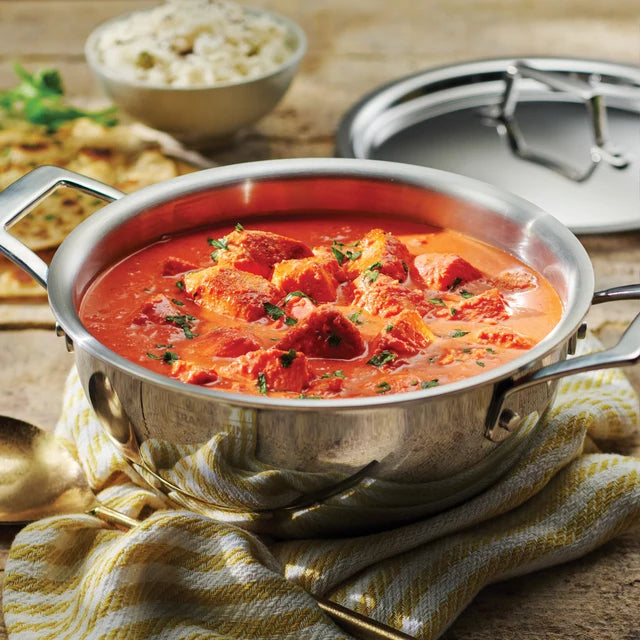 Tramontina Utsava 1.75-Qt Tri-Ply Kadai with Ceramic Interior – Induction – Local Pickup
