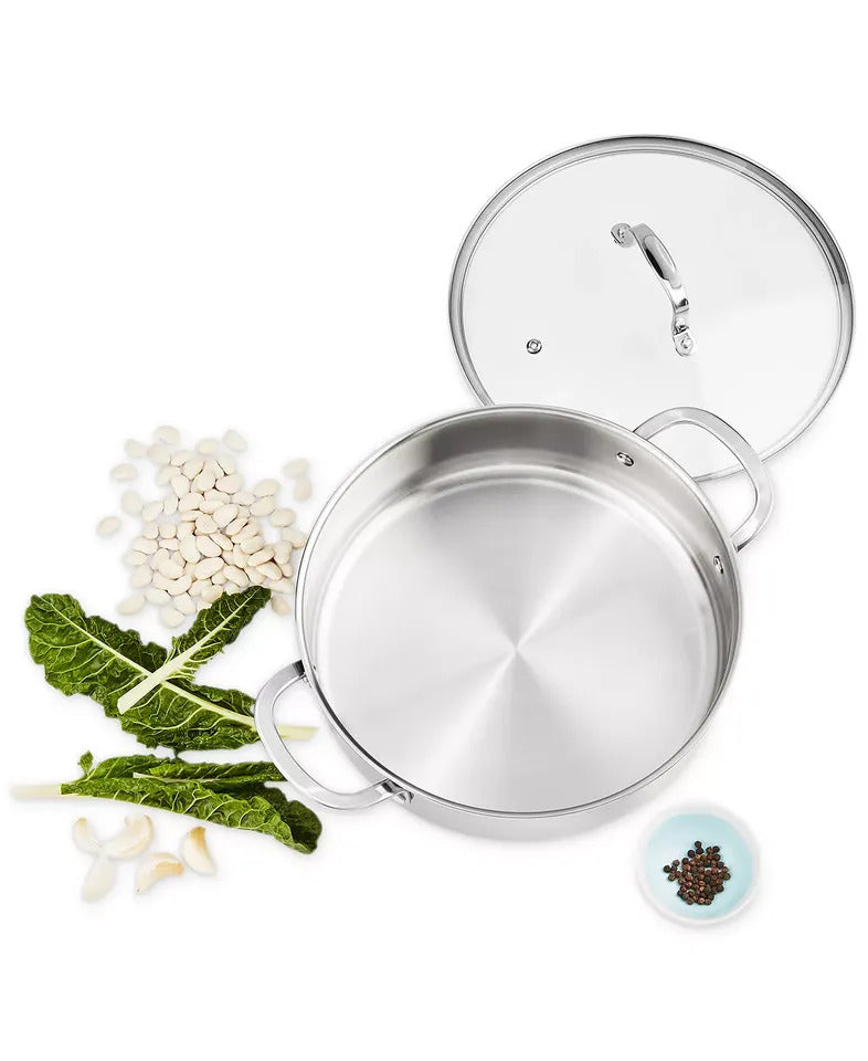 5QT Stainless Steel Saute Pan w/ Lid – Induction ReadyThe Cellar