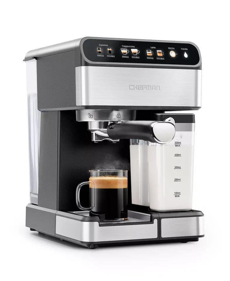 Chefman Espresso Machine with Milk Frother – 20 Bar