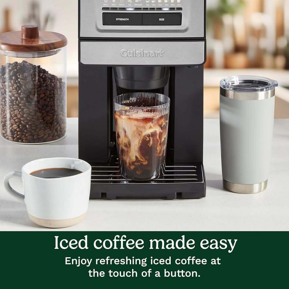 Cuisinart Grind & Brew Single Serve Coffee Maker w/ Burr Grinder DGB-300 Like New