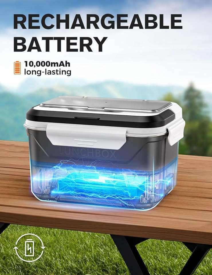 EAST OAK Cordless Electric Heated Lunch Box – Like New