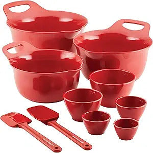 Rachael Ray 10-Piece Mixing Bowl & Measuring Set – Brand New