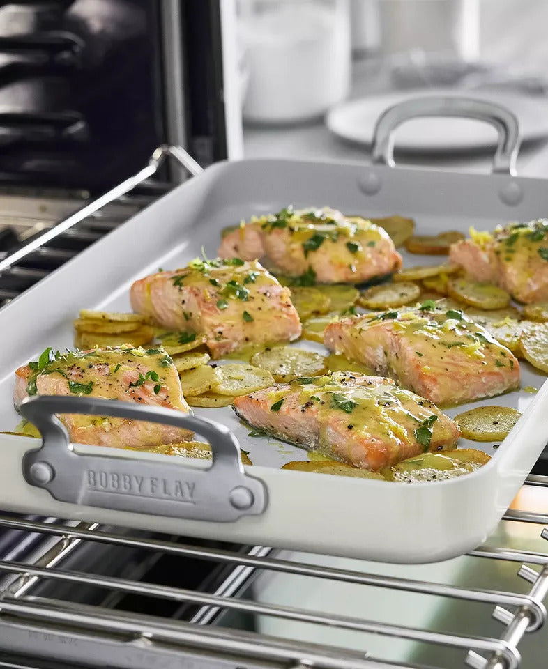 Bobby Flay GreenPan Double Burner Griddle 18" x 11" – Like New
