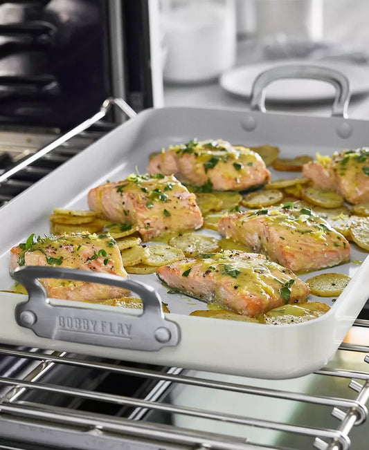 Bobby Flay GreenPan Double Burner Griddle 18" x 11" – Like New