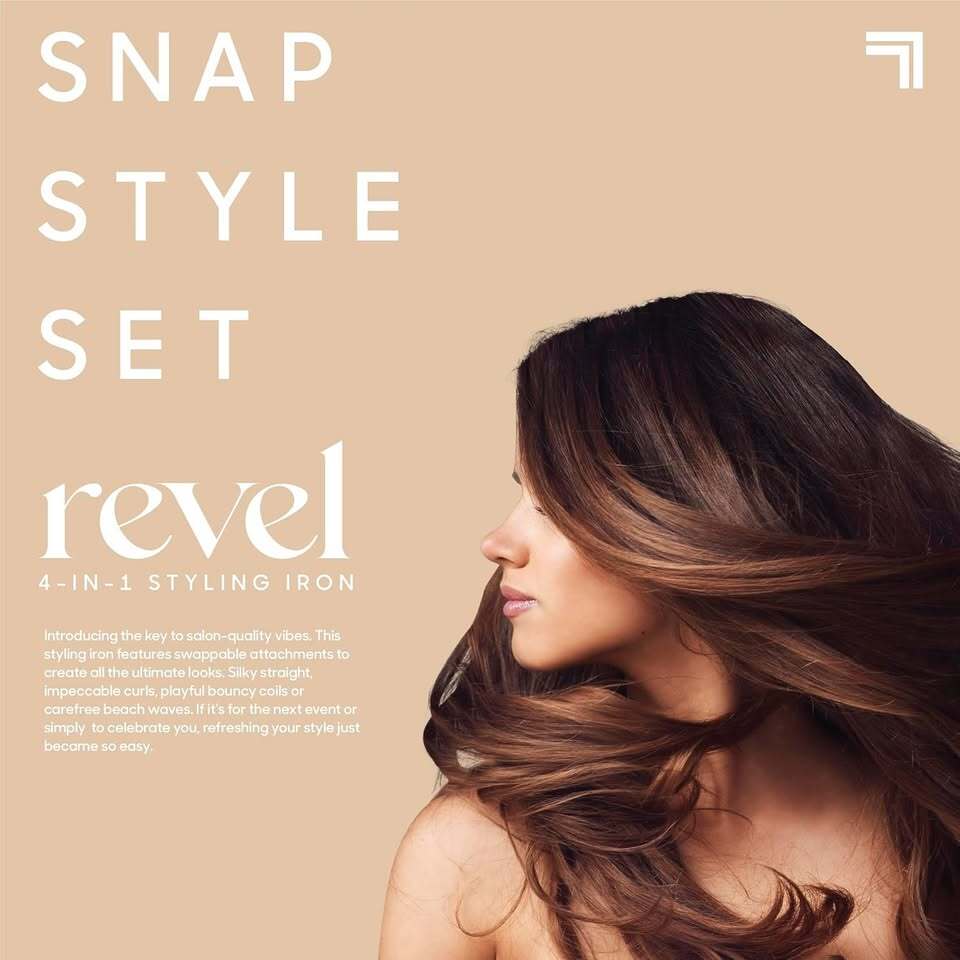 Sharper Image Revel 4-in-1 Hair Styling Iron – Brand New