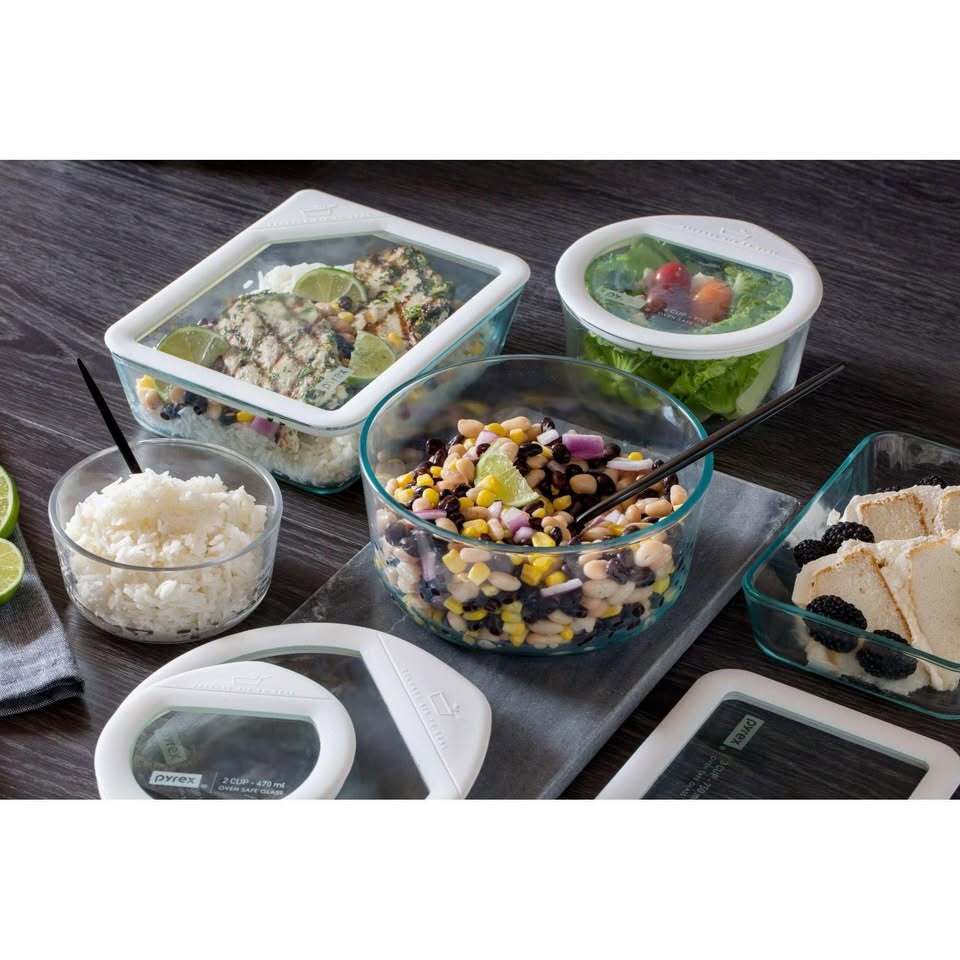 Pyrex 10-Piece Ultimate Glass Food Storage Set – New