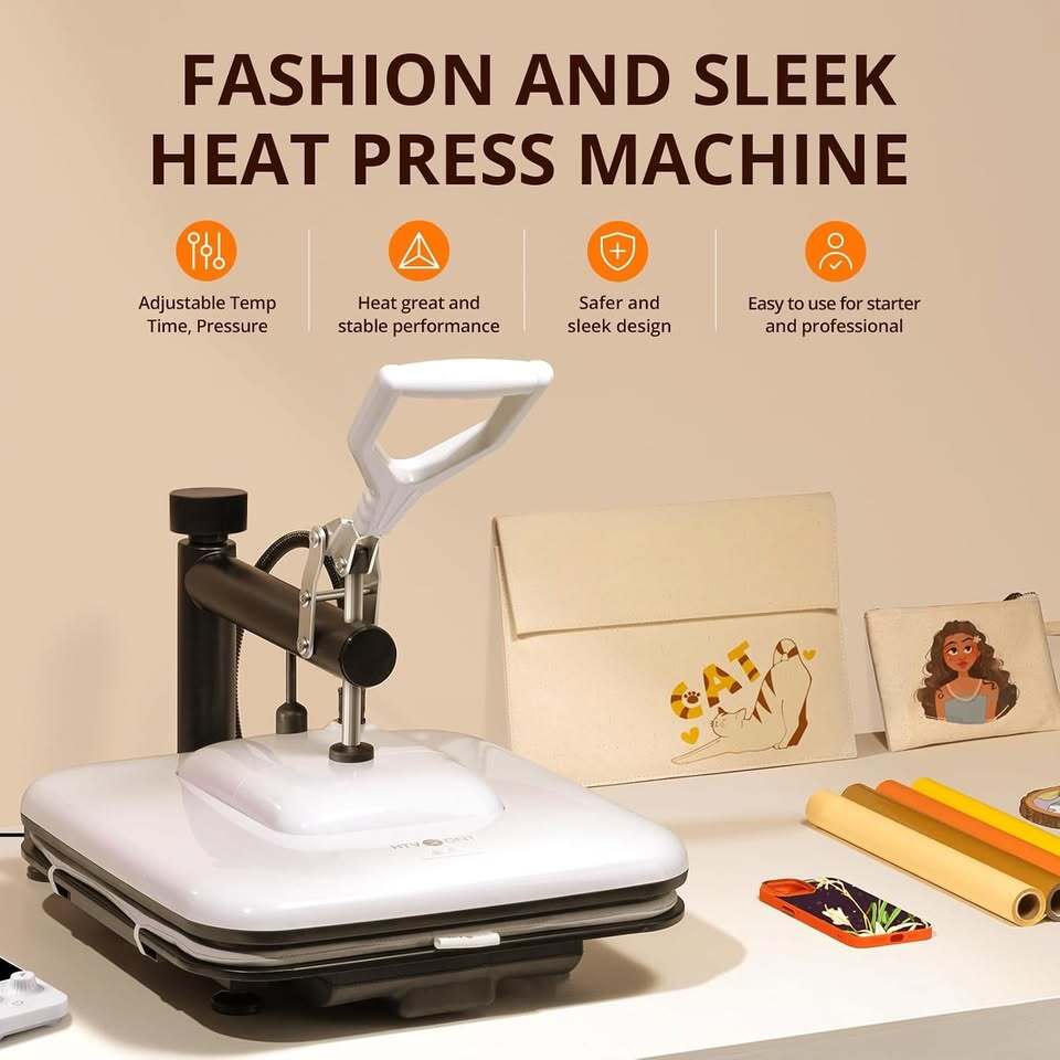 HTVRONT 15x15 Swing Away Heat Press Machine – Open Box – Like New