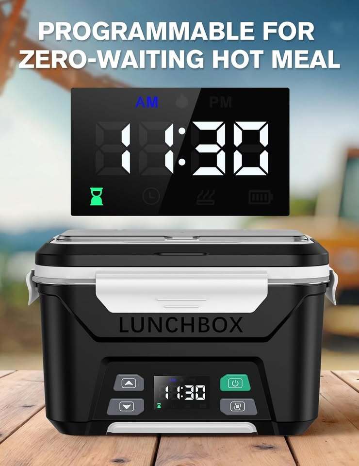 EAST OAK Cordless Electric Heated Lunch Box – Like New