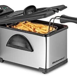 NEW Elite Cuisine 2QT Immersion Deep Fryer – 1500W Stainless Steel