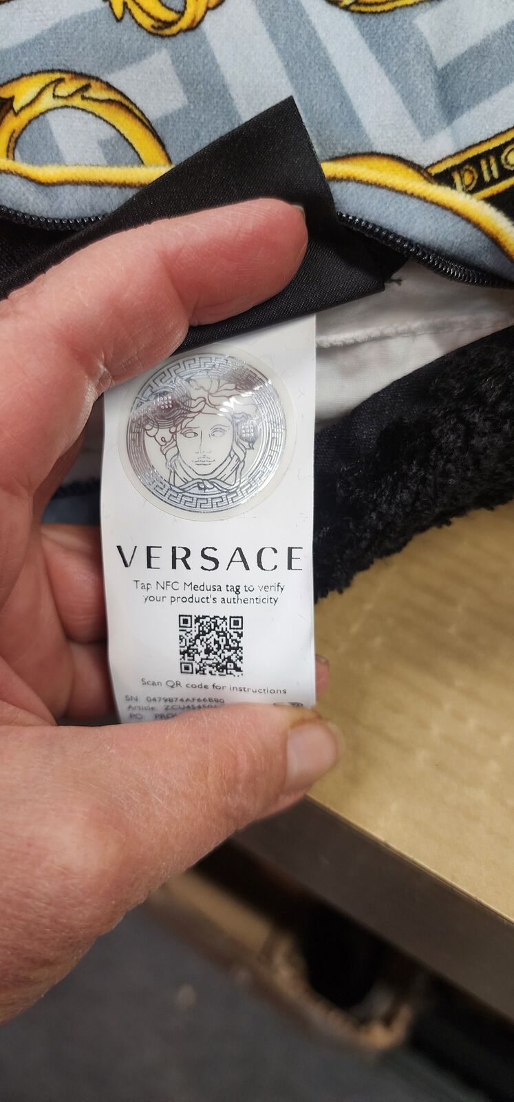Authentic VERSACE Barocco Decorative Pillow Retails for $375 each