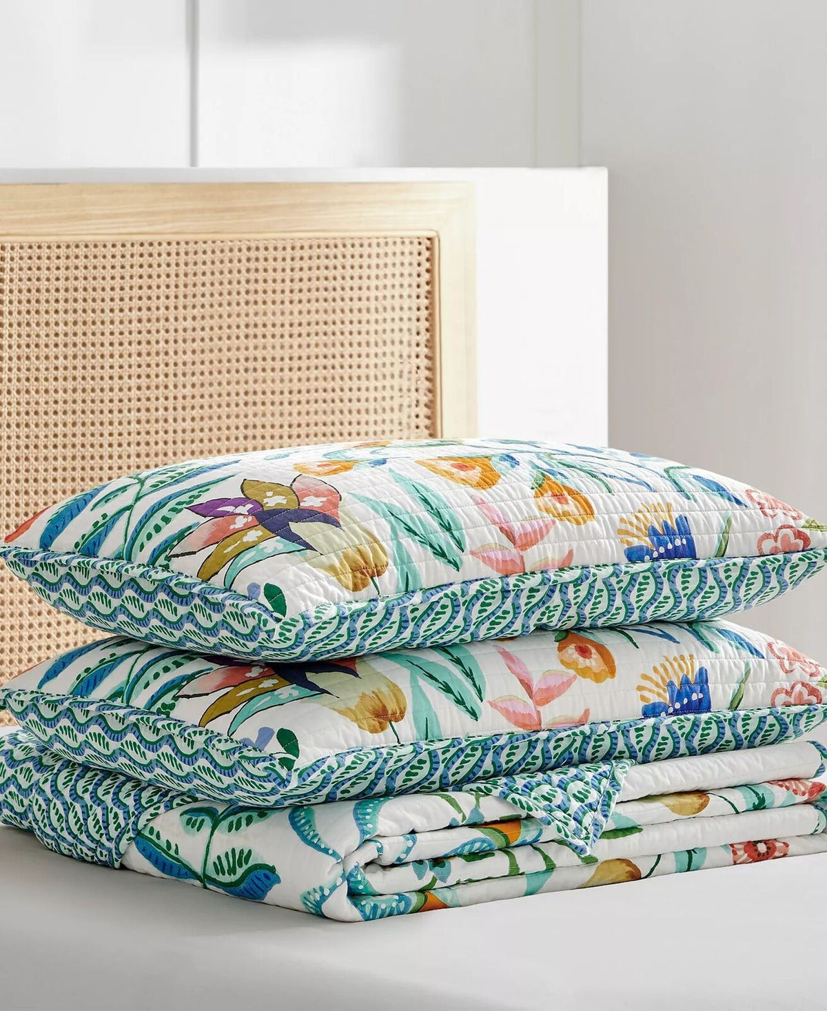#4 Levtex Home Danika Quilt Set - King Quilt And Two King Shams - Floral -