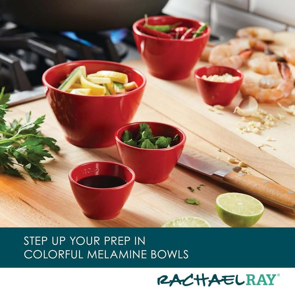 Rachael Ray 10-Piece Mixing Bowl & Measuring Set – Brand New