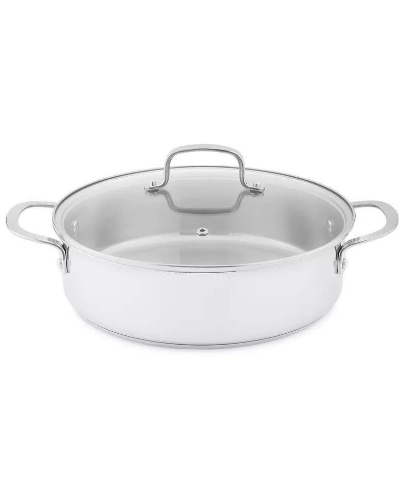 5QT Stainless Steel Saute Pan w/ Lid – Induction ReadyThe Cellar