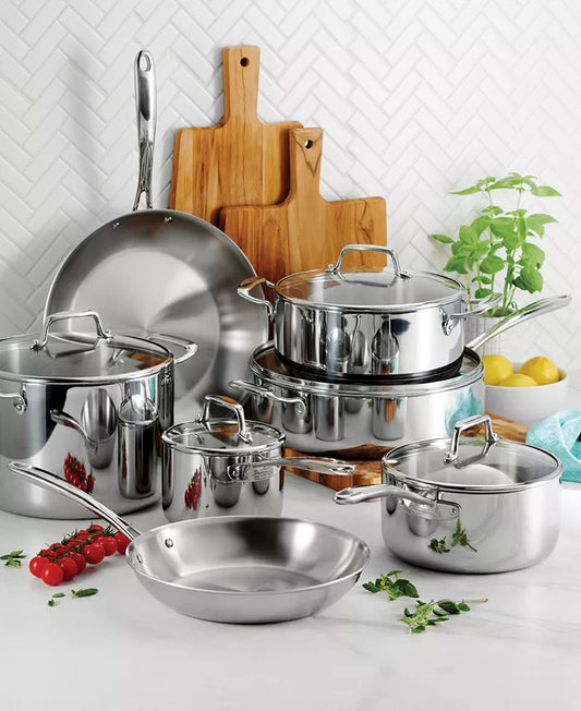 NEW Tramontina Tri-Ply Clad Stainless Steel Cookware Set – Premium 11-Piece