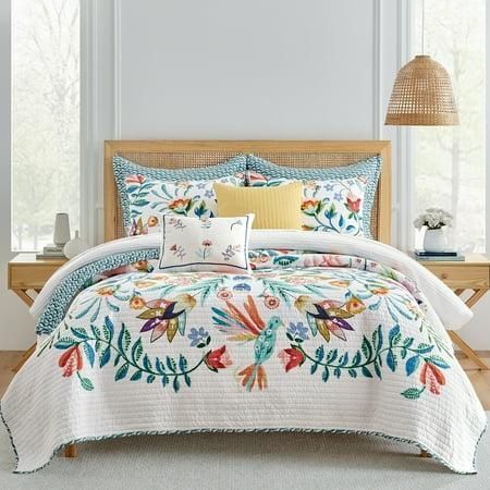 #4 Levtex Home Danika Quilt Set - King Quilt And Two King Shams - Floral -