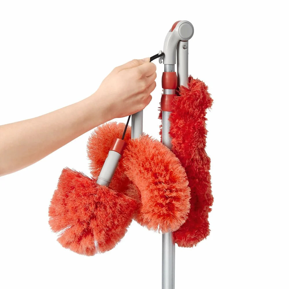 NEW OXO Good Grips Long Reach Dusting System – Extends to 8FT – 3 Heads