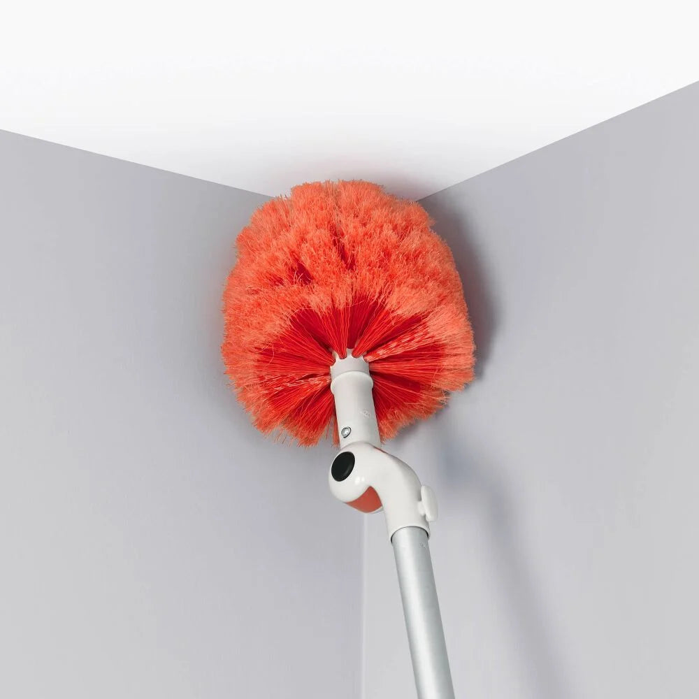 NEW OXO Good Grips Long Reach Dusting System – Extends to 8FT – 3 Heads