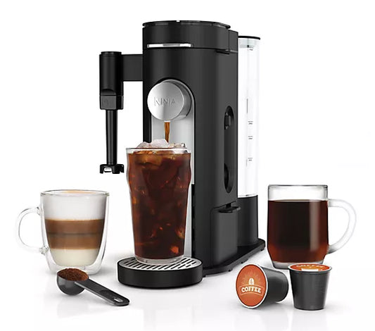 NEW Ninja PB051 Specialty Coffee Maker – Pods & Grounds w/ Built-In Frother