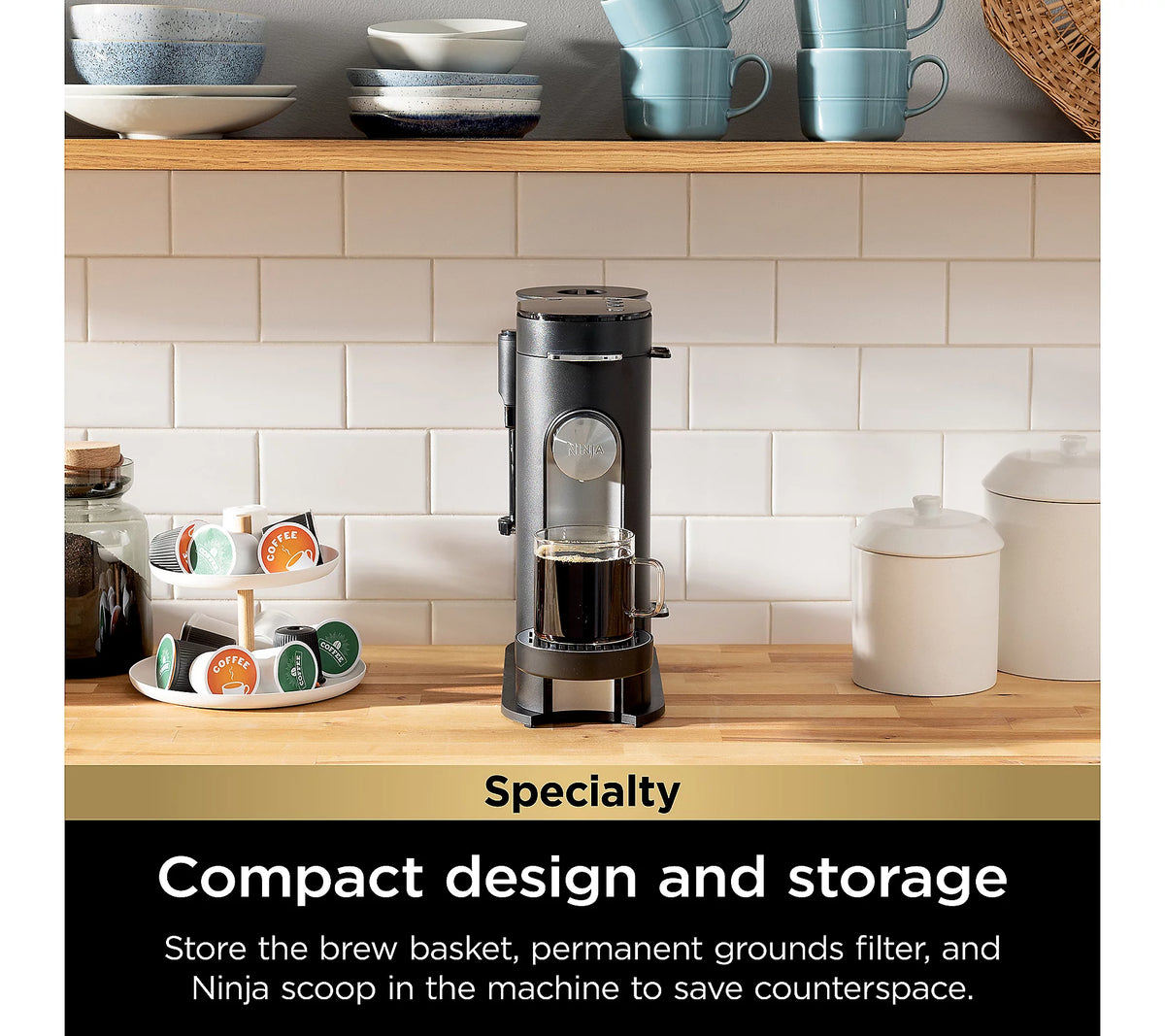 NEW Ninja PB051 Specialty Coffee Maker – Pods & Grounds w/ Built-In Frother